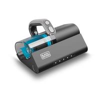 Black+Decker - Aspirateur à main Dust Mites 400W | Aspiration 12kPa | Lampe UV 253,7nm antibactérienne | Brosse motorisée | Double filtration Cyclone + HEPA | Vibration 12 000 tr/min | Écran LED