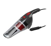 BLACK+DECKER Aspirateur à main filaire, Spécial Voiture, Poignée ergonomique et Branchement Allume-Cigare, Petite Brosse et Embout suceur, Accès Direct au Filtre, 370 ml, 12V, NV1200AV-XJ