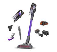 BLACK+DECKER Aspirateur Balai sans Fil, 3 Vitesses, Polyvalent et Flexible avec Suceur Plat et Brosse Spéciale Animaux, Autonomie: 58 Min, 650 ML, 18V, BHFEV182CP-QW