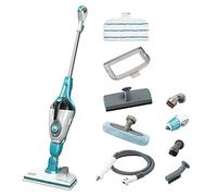 Black & Decker steam-mop FSMH1321J - Nettoyeur à vapeur - balai - blanc/aqua