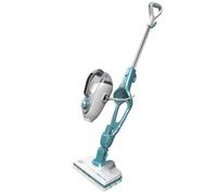 BLACK+DECKER Balai Vapeur Filaire 1300W 12 Accessoires, Blanc/Bleu Ciel, FSMH1321JSM-QS