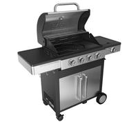 Black+decker - Barbecue à gaz 4 feux 14.4kw + 1 brûleur latéral 2,1 kw noir/gris BXOG16550F