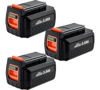 Black & Decker batterie 40V, capacité 3500mAh, technologie lithium-ion, 3 BAT