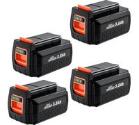 Black & Decker batterie 40V, capacité 3500mAh, technologie lithium-ion, 4 BAT