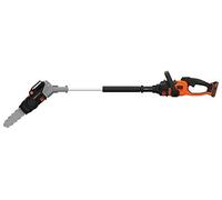 Black+Decker BCASK61D-QW Tronçonneuse sans Fil - 25 cm - 18 V - 2 Ah - 2, 9 M/S - 1 batterie - chargeur 2H - 1 Poignée, 1 Perche, 1 Tête Tronçonneuse et 1 Sangle
