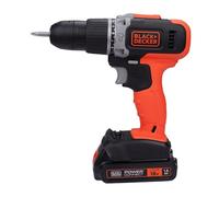 BLACK+DECKER BCD003C1-QW Perceuse visseuse à percussion 1 batterie 18 V-1,5 Ah, 18 V 3/8"