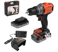 Black & Decker Perceuse-visseuse sans fil BCD382D2XK-QW 18 V 2.0 Ah Li-Ion 2 batteries + chargeur