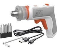 BLACK+DECKER Tournevis Electrique Universel HEXDRIVER - Visseuse Sans Fil 5,5 Nm Compatible avec Vis, Douilles et Clés Allen - Fonction Vissage/Dévissage - Spécial Meubles en Kit - BCRTA01-XJ