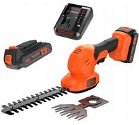 Black+Decker Kit tijera cortacésped + arreglasetos Con una batería 18V 2Ah Litio