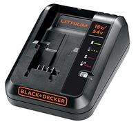 BLACK+DECKER BDC2A-QW Chargeur pour batterie lithium-ion 18 V/54 V, Noir