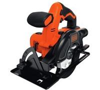BLACK + DECKER BDCCS18N-XJ Scie circulaire sans fil - 18 V - 1,5 Ah - Ø = 140 mm - Profondeur de coupe: 43 mm - Coupes biaises à 45 ° - Sans batterie - 1 lame G