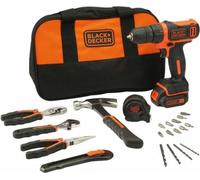 Black & Decker BDCDC18HTSA-QW Clé de perçage noire, orange
