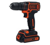 BLACK+DECKER Perceuse-visseuse sans fil, compacte et légère, chargeur inclus, coffret 1 batterie