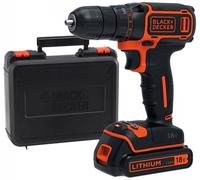 BLACK+DECKER Perceuse-visseuse sans fil, compacte et légère, chargeur inclus, coffret 1 batterie
