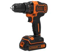 Black & Decker BDCDD186B-QW Black & Decker Perceuse-visseuse 18V sans fil avec chargeur/batterie 1,5 Ah