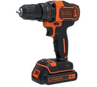 Black & Decker Perceuse-visseuse BDCDD186K-QW 18 V sans fil Coffret chargeur/batterie 1,5 Ah