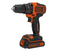 Black & Decker BDCDD186KB perceuse Sans clé Noir, Orange