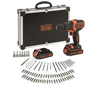 BLACK+DECKER BDCHD18BAFC Perceuse, 1 W, 18 V, Orange