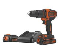 BLACK+DECKER BDCHD18K1B2-QW Perceuse à percussion sans Fil 18V - 2 batteries - 1 Chargeur et coffret de Rangement