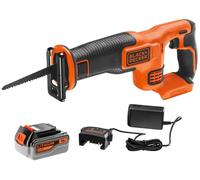 Black & Decker Scie sabre BDCR18M1 – sans fil 18V 4.0Ah – 1 batterie, 1 lame 140 mm