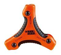 Black & Decker BDHT0-71628-Jeu de 9clés hexagonales avec manche triangulaire