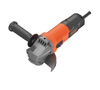 BLACK+DECKER BEG110K-QS Meuleuse d'angle filaire - Disque de 115 mm - Poignée 3 positions - Livrée en coffret 750W, 230V Noir/Argent