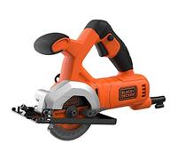 Black+Decker BES510-QS Mini Scie circulaire filaire - 400W - 3600 trs/minute - Poids: 2 kg - Lame Ø85mm - 27 mm de Coupe - Livrée avec 2 Lames, 1 Adaptateur Aspirateur, 1 Clé Allen et 1 Guide