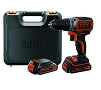 Black & Decker BL186KB-QW Perceuse sans fil Brushless en coffret de rangement avec 2 batteries/chargeur 1,5 Ah 18 V