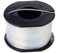 BLACK+DECKER Bobine de Rechange pour Coupe-Bordures, Bobine de Fil, 37,5 m de Fil en Nylon Transparent et Résistant, Fil de ⌀1,5 mm, A6046-XJ Noir
