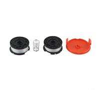 Black & Decker Bobine de rechange pour débroussailleuse avec ligne d'alimentation automatique et capuchon de protection pour STC1820PC, STC1815, STC1820D, GL540, GL550, GL570, ST1