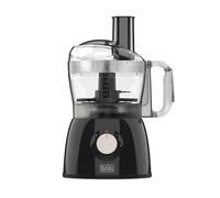 Black+Decker BXFPA600E - Hachoir râpeur, Puissance 600W, capacité 1,2L, Disque réversible, 2 Vitesses, Lames en Acier Inoxydable, Verrouillage de sécurité du Bol et du Couvercle.