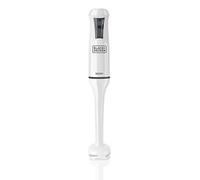 Black & Decker Mixeur plongeant BXHB500E 500W compact anti-éclaboussures verre doseur blanc
