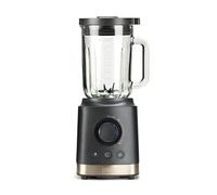 BLACK+DECKER BXJB1800E - Mixeur blender 1800W, récipient en verre de 1.8L, régulateur de vitesse, fonction Turbo, Smoothie et Glace, 6 lames en acier inoxydable, broyeur de glace, couleur grise