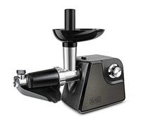 BLACK+DECKER BXMM1000E - Hachoir à viande 1000W, Lames en acier inoxydable, Accessoires : adaptateur à kebbés et adaptateurs à saucisses