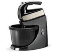 BLACK+DECKER BXMXA500E - Batteur mélangeur, 500W, avec bol rotatif, bol amovible de 2,5L, 5 vitesses, turbo, 2 jeux de crochet amovibles : pétrisseurs et batteurs