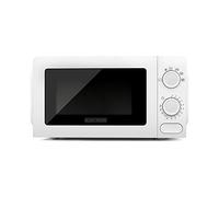 BLACK+DECKER BXMY700E - Micro-ondes 700W, 20L, 6 puissances, Fonction décongélation, Minuterie 30min, Avertissement sonore, Plateau de 245mm, Ouverture à bouton-poussoir, Lumière intérieure