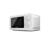 BLACK+DECKER BXMZ700E - Micro-ondes 700W, 20L, 9 niveaux de puissance, Fonction grill, Fonction décongélation, Minuterie 30 min, Design compact, Lumière intérieure