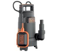 BLACK+DECKER BXUP750PTE Pompe Submersible Multifonction Eaux Claires et Eaux Sales (750 W, Débit max. 1300 l/h, Hauteur d'élévation 8 m) Noir
