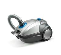 BLACK+DECKER BXVMB700E - Aspirateur traîneau avec Sac 700W, HEPA13, capacité 4L, Sabot parquet pour sols délicats, buse 2 en 1, Tube télescopique Aluminium 470 mm, Roues Caoutchouc Gris