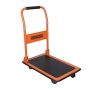 BLACK+DECKER BXWT-H303 Chariot à roulettes - Diable Pliant Max. 80KG - Chariot Plateforme 60 x 40 x 80,5 cm - Diable Demenagement avec Poignée - Facile à Ranger - Acier