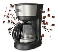 BLACK+DECKER - Cafetière à Filtre BXCO600E | 600W | 6 Tasses | Carafe en Verre Graduée | Filtre Permanent Amovible | Plaque Chauffante | Nettoyage Facile | Design Compact
