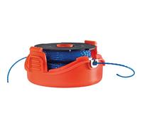 BLACK+DECKER Cassette avec Bobine de Rechange pour Coupe-Bordures, Bobine Reflex Plus A Déroulement Automatique, 2 x 6 m de Fil en Nylon Reflex Plus, Fil de ⌀1,5 mm, A6442-XJ Noir/Bleu/Rouge