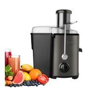 BLACK+DECKER - Centrifugeuse 600W | 2 Vitesses | Entrée Large 62mm | Réservoir Jus 0,55L & Pulpe 1,2L | Corps Inox Anti-Traces | Filtre Acier Inox Amovible | Système Sécurité & Anti-Goutte