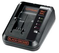 BLACK+DECKER BDC2A-QW Chargeur pour batterie lithium-ion 18 V/54 V, Noir