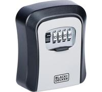 BLACK+DECKER Coffre-fort à clés avec serrure à combinaison Code à 4 chiffres 10.000 combinaisons pour l'intérieur et l'extérieur Boîtier métallique robuste Etanche Montage mural