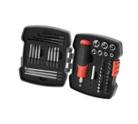 BLACK+DECKER Coffret Tournevis à cliquet manuel avec embouts (43 pièces) A7175-XJ
