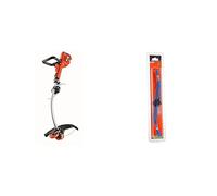 BLACK+DECKER Coupe-Bordures Filaire 700W, Coupe-Bordures Electrique 33 cm & Lot de 10 Fils Torsadés Haute Performance, Fils HDL de Rechange pour Coupe-Bordures, Fils Bleus Résistants de ⌀2,4mm