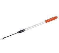 BLACK+DECKER Desherbant Télescopique - Manche Télescopique 77-112 CM - Arracheur de Mauvaises Herbes avec Manche - Outillage de Jardin - Aluminium/Acier - Gris/Orange