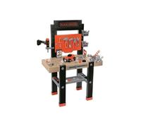 Smoby - Black+Decker - Etabli Bricolo Center - Jouet Bricolage Enfant - 92 Accessoires - 1 Perceuse + Voiture à Construire - Fabriqué en France - A Partir de 3 Ans