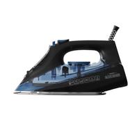 Black+Decker - Fer à Vapeur BXIR2606E 2600W | Coup de Vapeur 150 g/min | Semelle en Céramique | Pointe de Précision | Anti-Goutte | Double Système Anti-Calcaire | Fonction Spray | Repassage Vertical